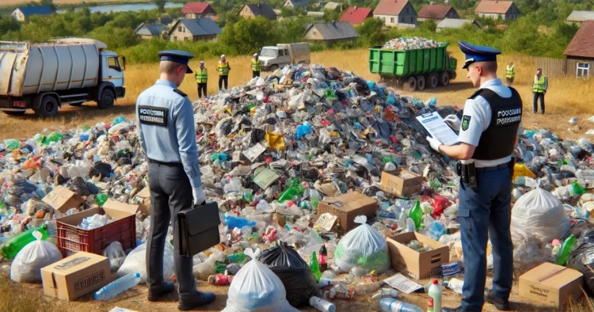На Київщині виявили несанкціоноване звалище побутових відходів