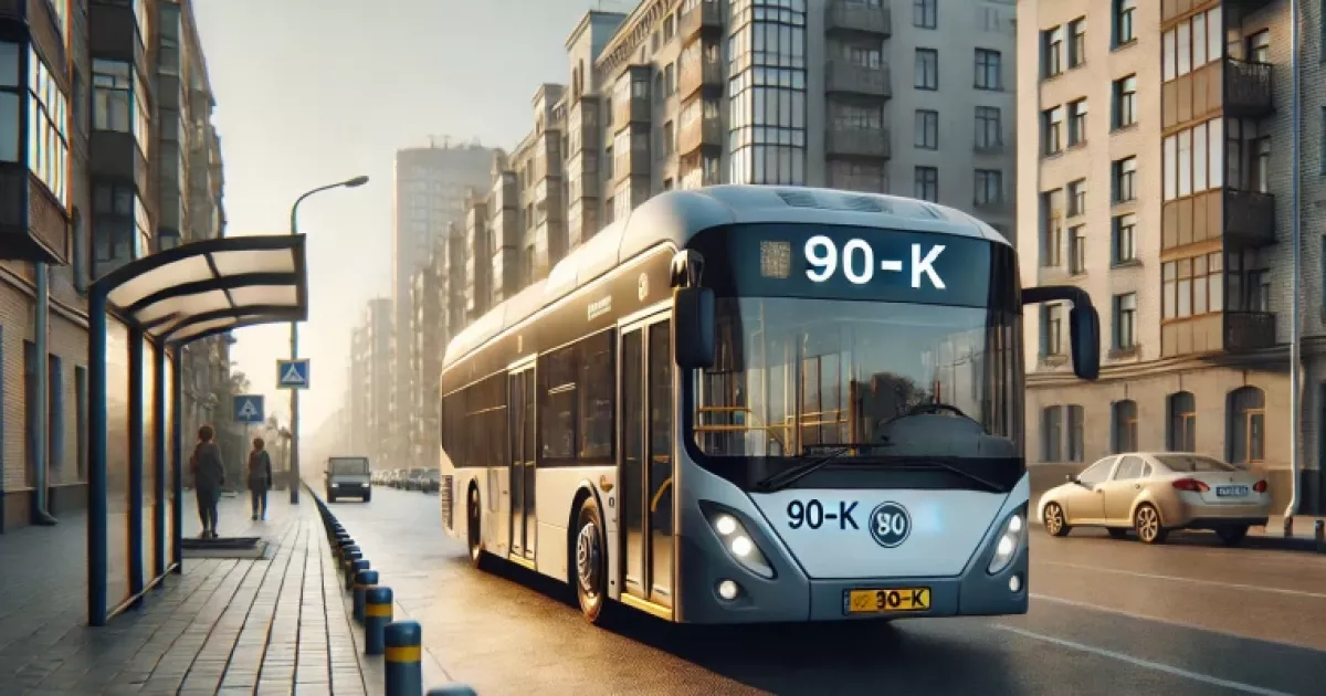 Автобус №90 у Києві змінює маршрут: нова схема руху з 10 березня