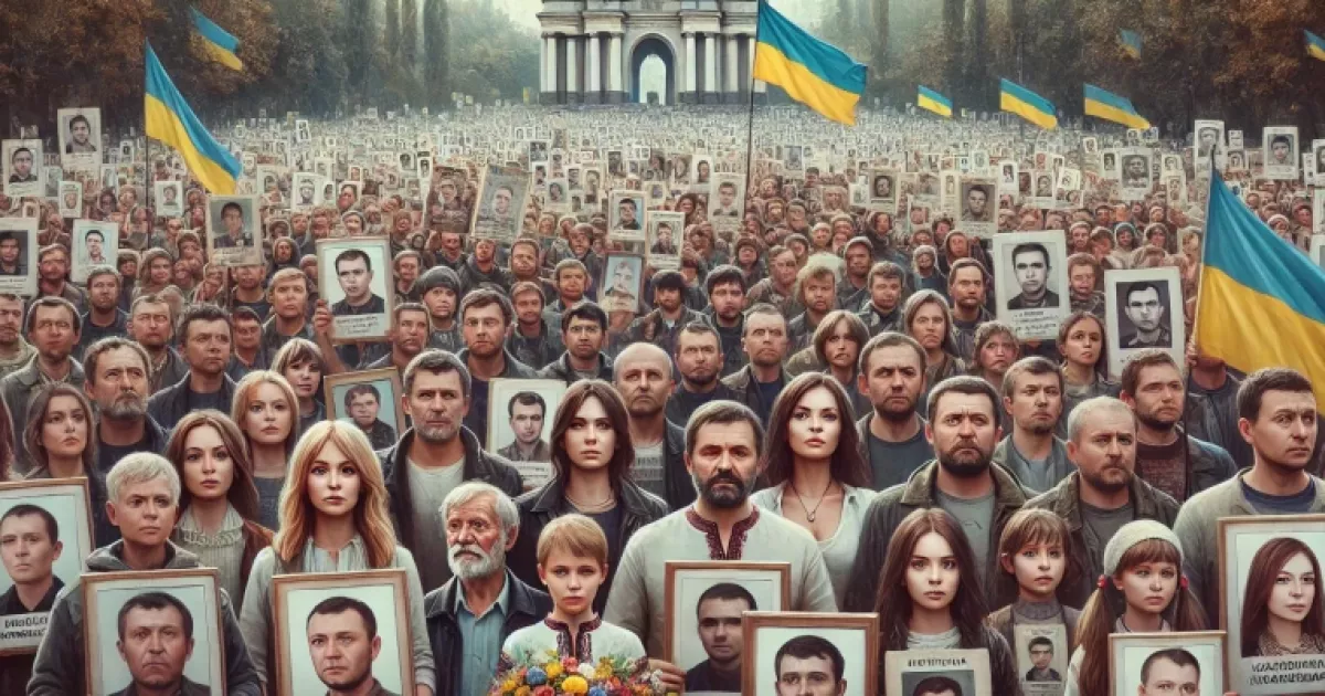 У Києві пройшла акція на підтримку військовополонених: деталі