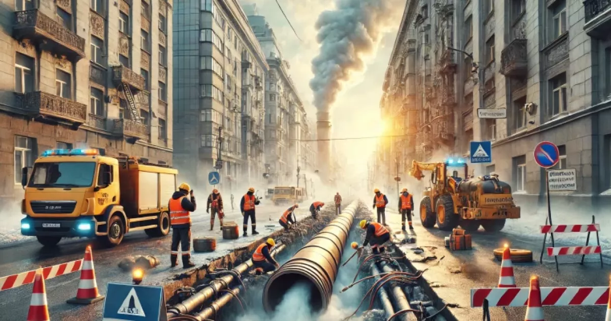 "Київтеплоенерго" у лютому ліквідувало майже 600 аварій тепломереж