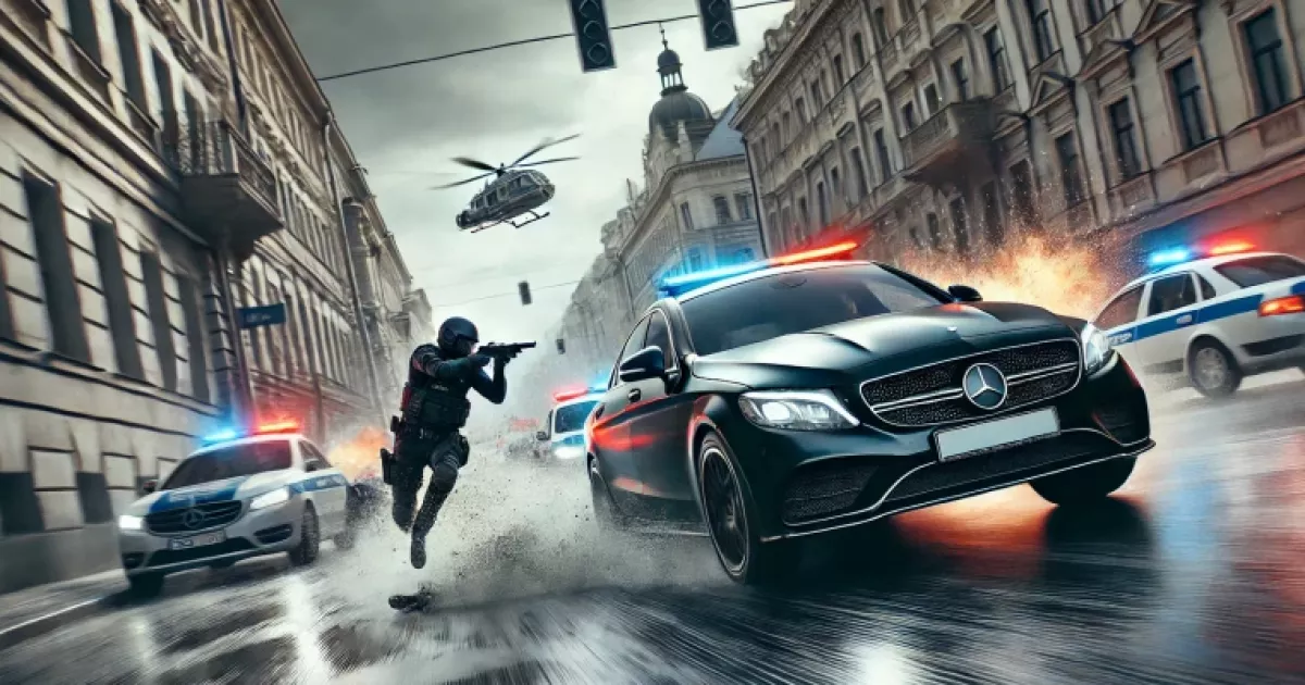 Перегони зі стріляниною у Києві: поліція розшукує водія Mercedes