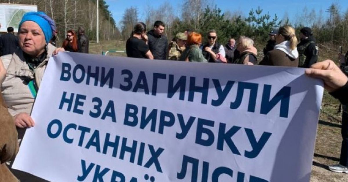 Суд визнав незаконним будівництво військового кладовища у Мархалівському лісі