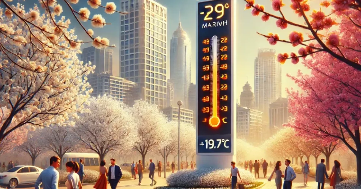 У Києві зафіксували нові температурні рекорди: майже +20°C у березні