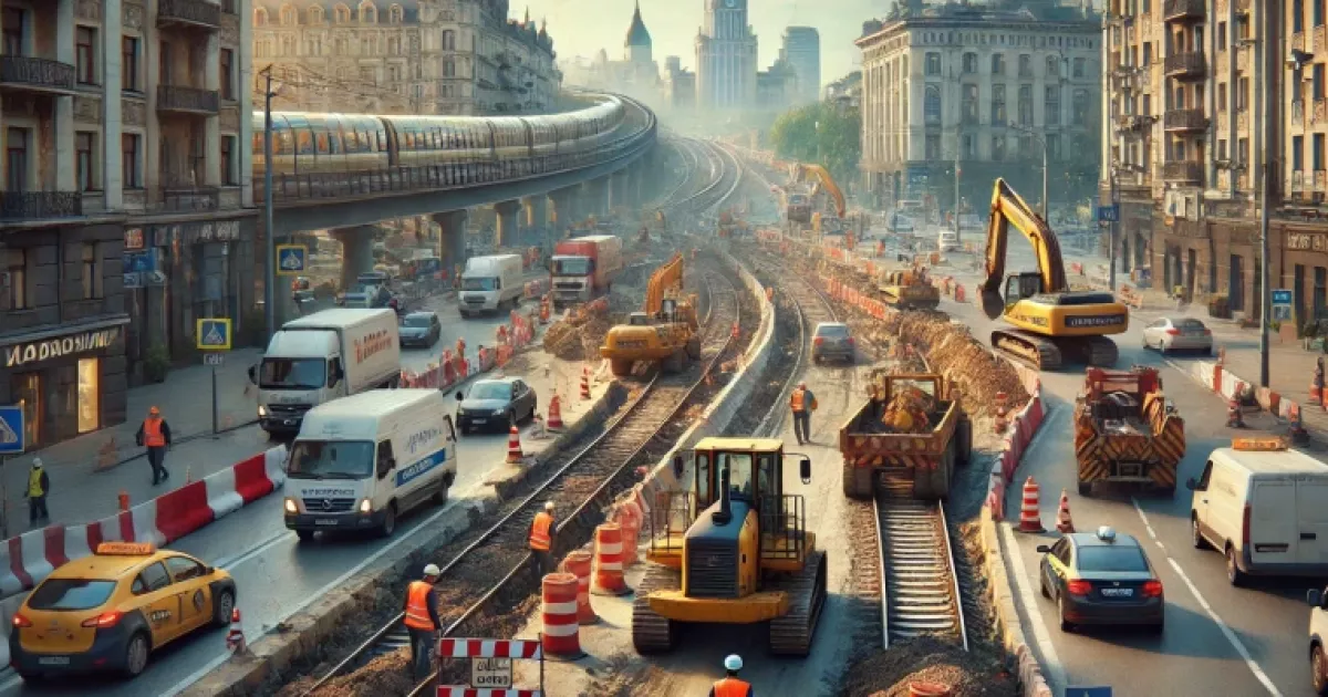 Перекриття Броварського проспекту в Києві: схема руху та терміни ремонту
