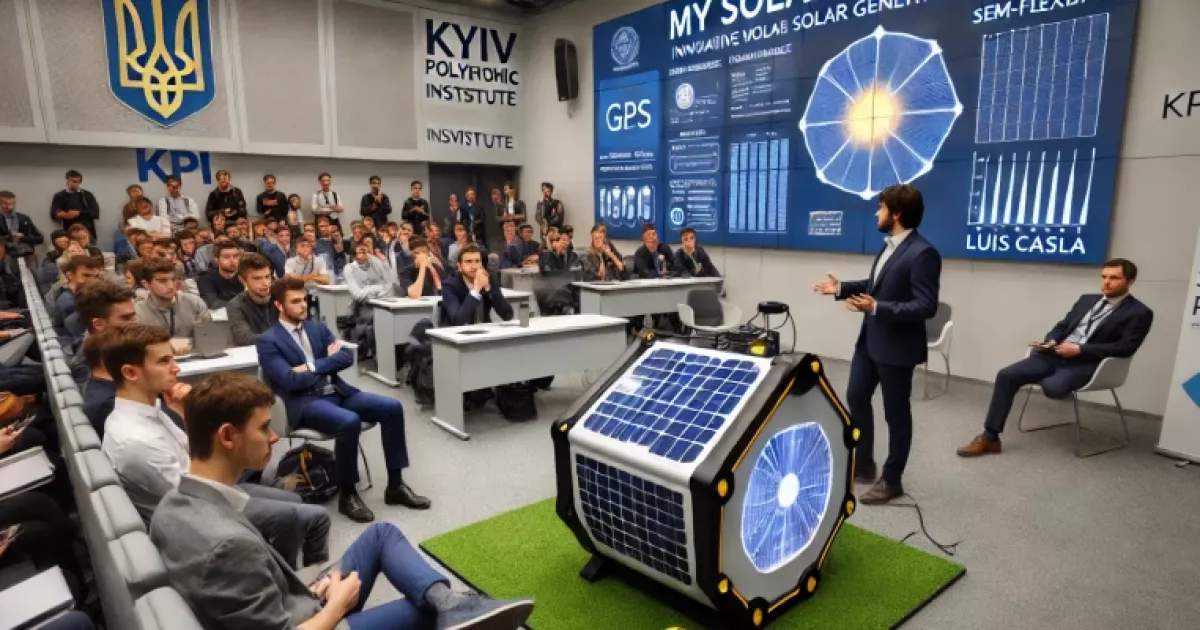 Іспанський винахідник презентував у Києві мобільні сонячні генератори