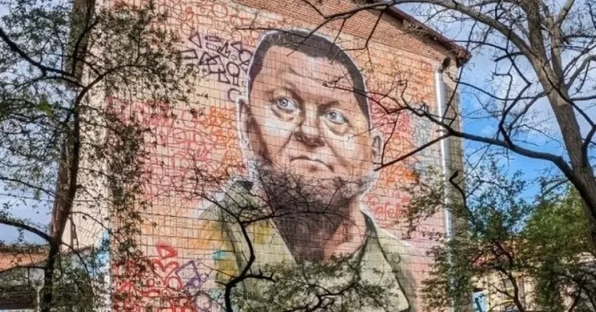 Київський мурал із Залужним стерли: як кияни відреагували на зникнення?
