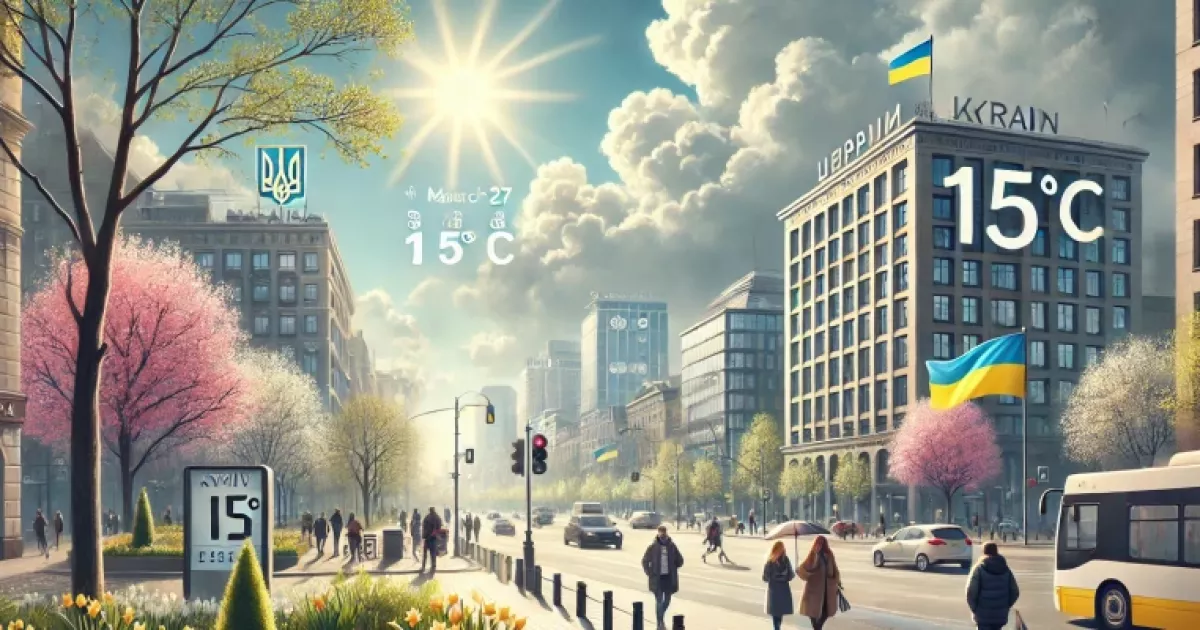 Погода в Києві та області на 27 березня: без опадів і до +16°C