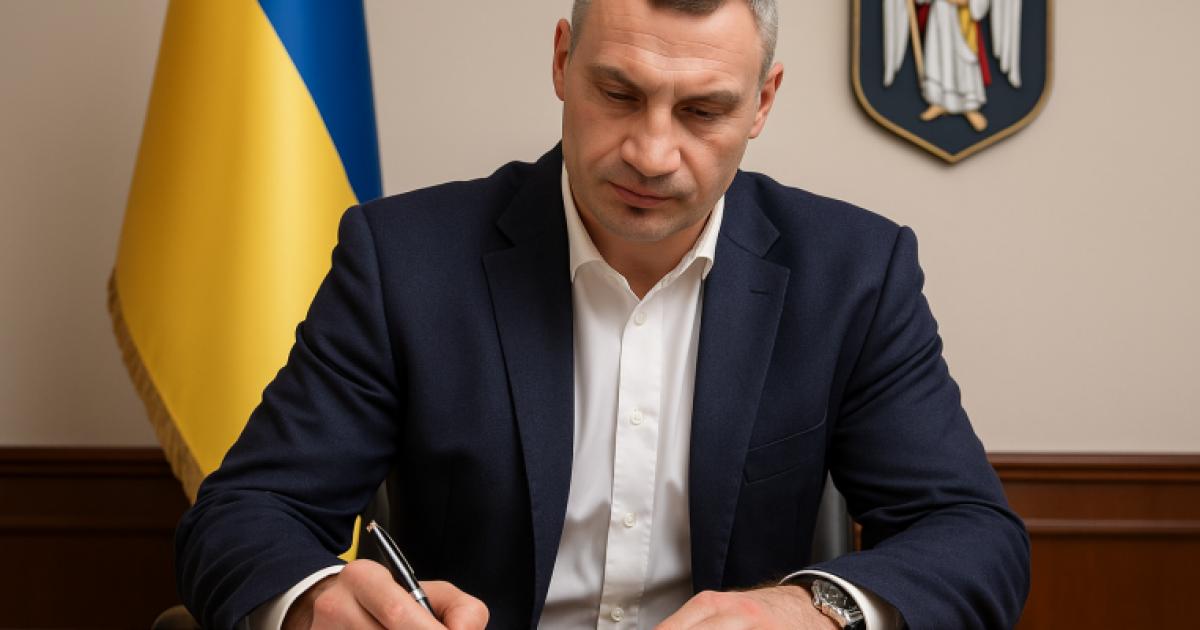 Київ готує новий Генплан: Кличко підписав стартове завдання для оновлення міста