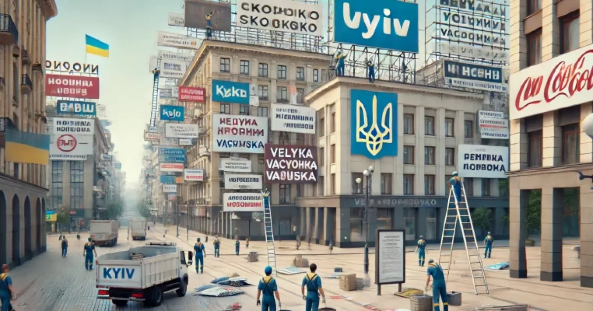 У Києві за 10 днів демонтували майже 1000 незаконних рекламних конструкцій