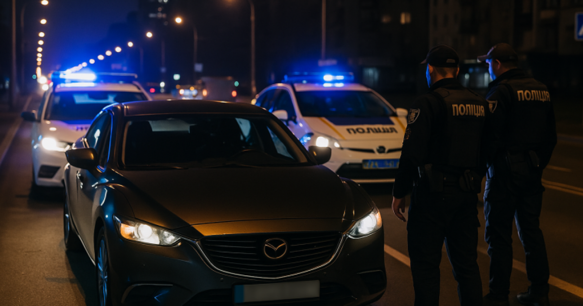 Погоня в столиці: у Києві затримали водія з ознаками наркотичного сп’яніння