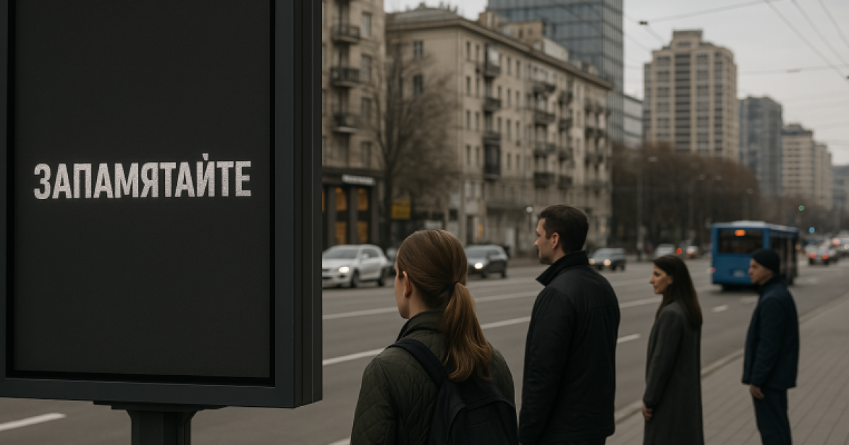 Хвилина мовчання у Києві: сповіщення з 1 квітня транслюватимуть на білбордах