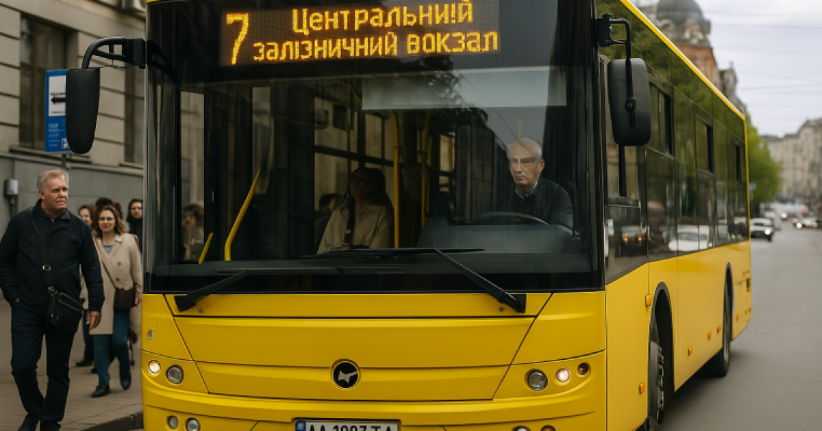 Зміна маршруту автобуса №7 у Києві з 1 квітня 2025 року