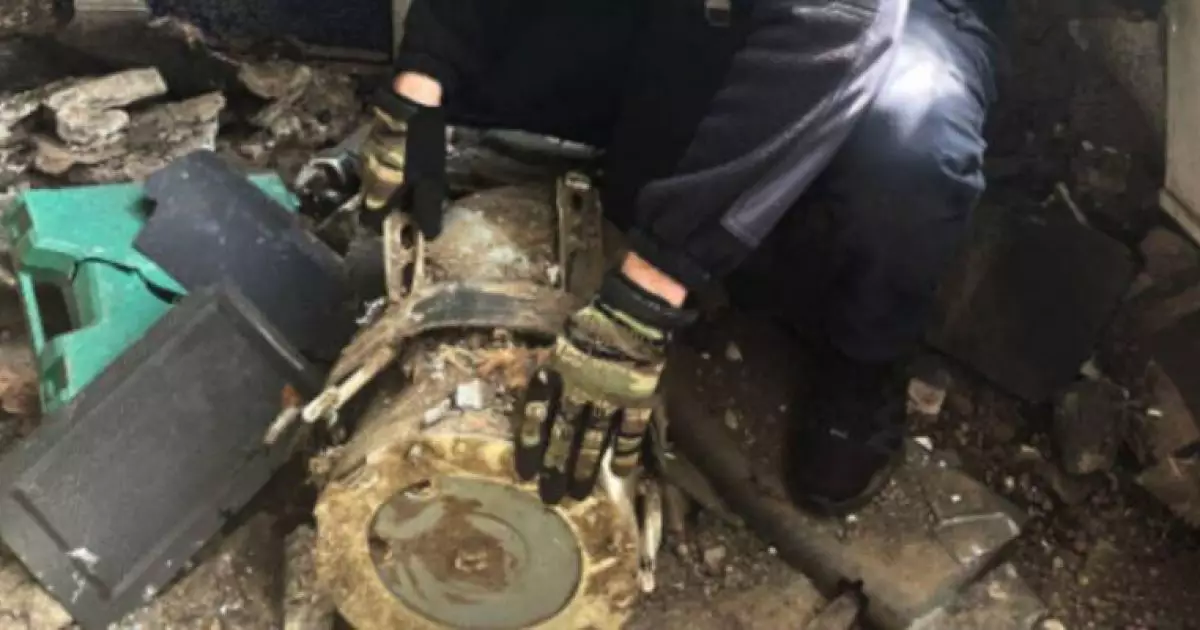 У Броварах виявили бойову частину безпілотника "Герань-2" після повітряної атаки