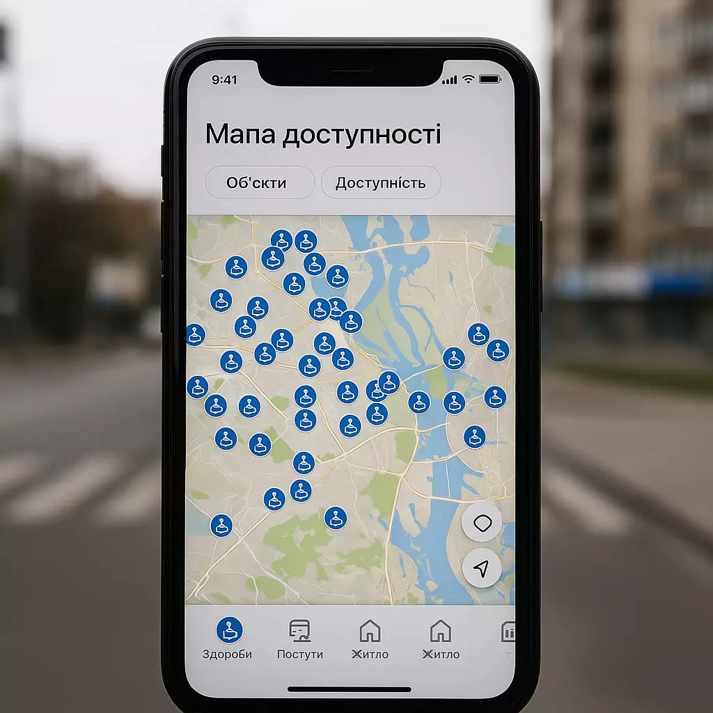 Мапа доступності Києва: як інструмент цифрової інклюзії змінює місто