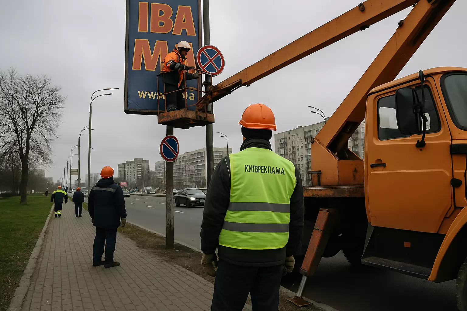 У Києві прибирають незаконну рекламу: де саме і чому