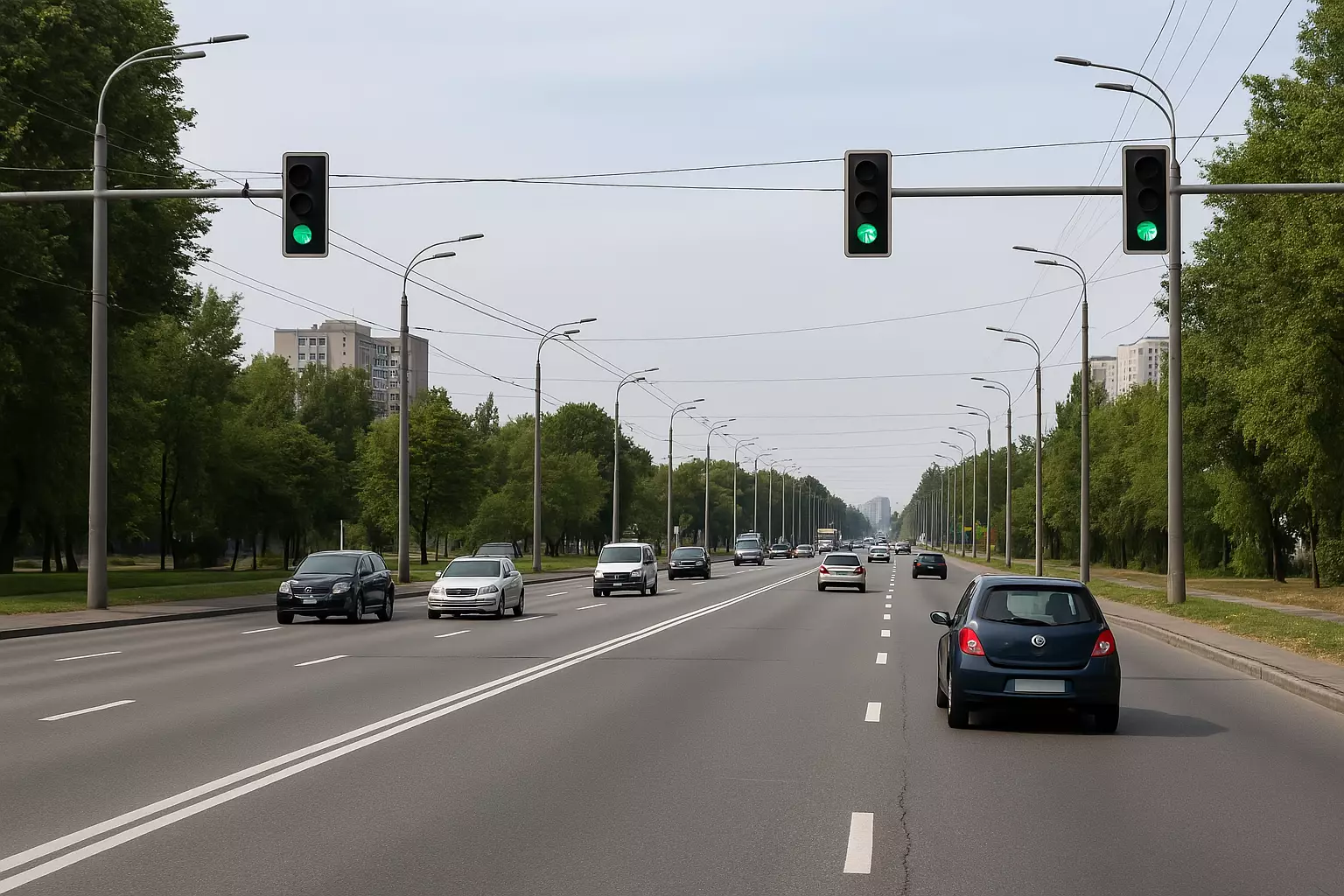 Зелена хвиля у Києві: як уникнути червоного світла на дорозі