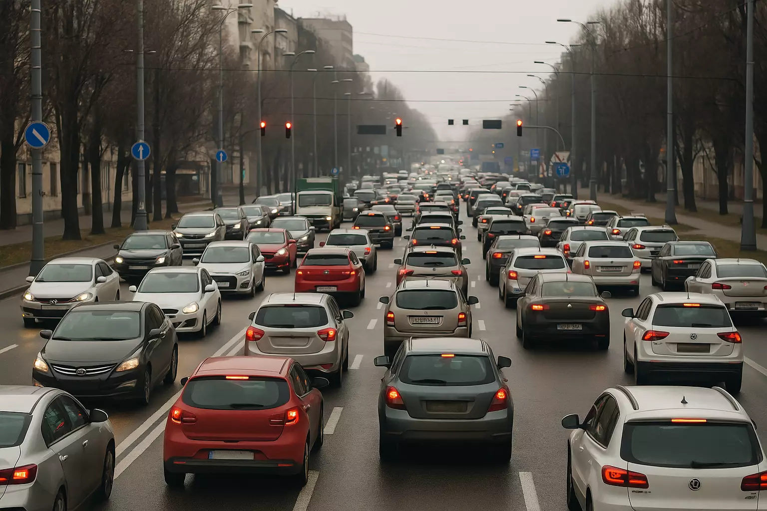 Трафік у Києві: на яких перехрестях зросла інтенсивність у березні