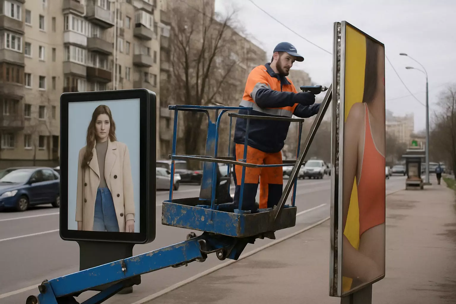 Київ очищають від незаконних рекламних конструкцій: де цього тижня прибиратимуть рекламу