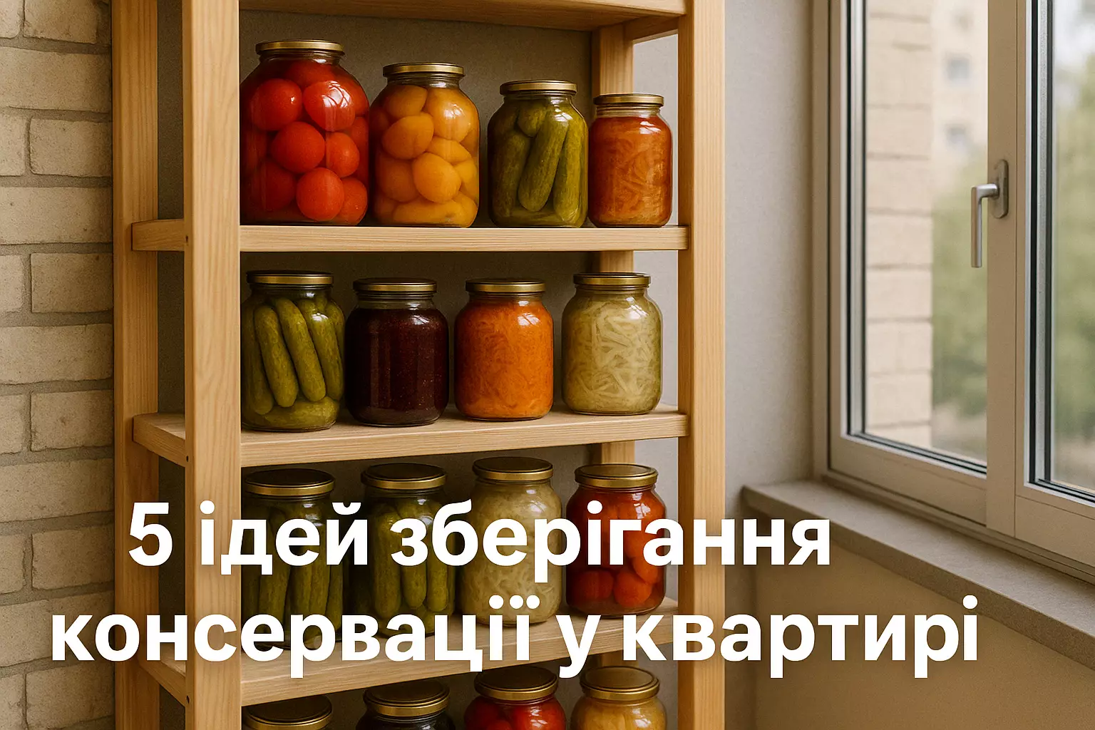 5 Ідей зберігання консервації в квартирі: Як зберігати запаси у домашніх умовах