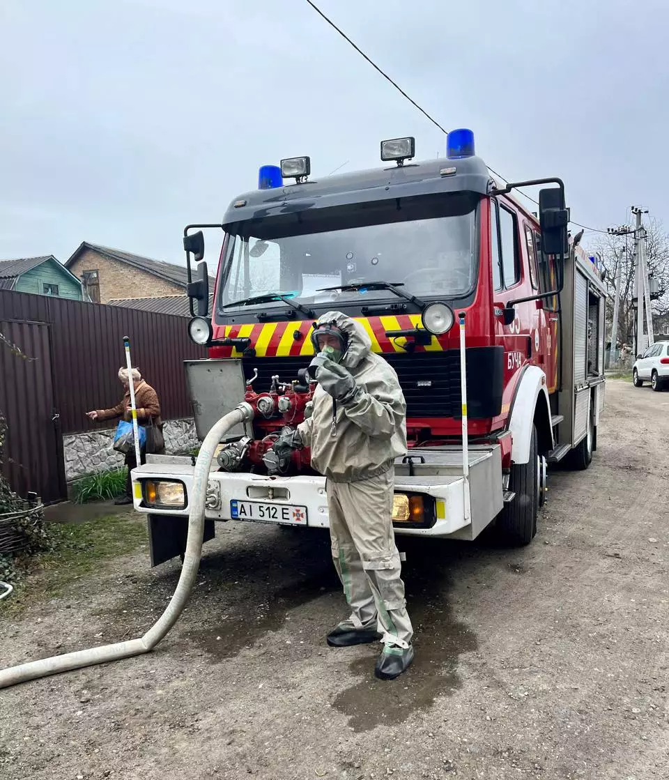 У Бучі провели навчання з ліквідації витоку аміаку: як працюють рятувальники