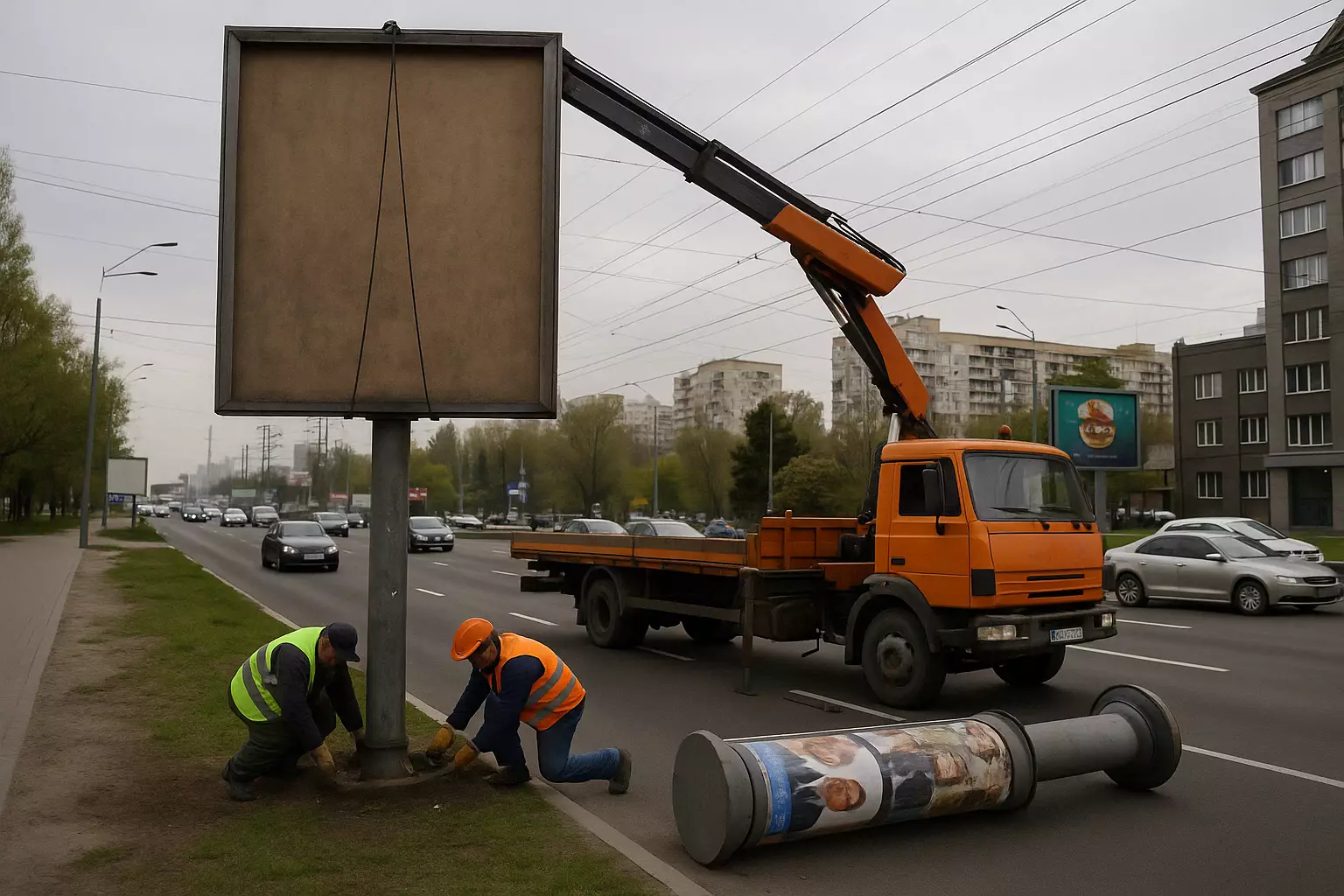 У Києві демонтуватимуть незаконну наземну рекламу: перелік локацій 21-25 квітня
