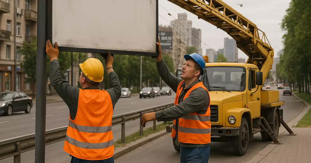 Де у Києві демонтують незаконну рекламу 28 квітня — 2 травня 2025
