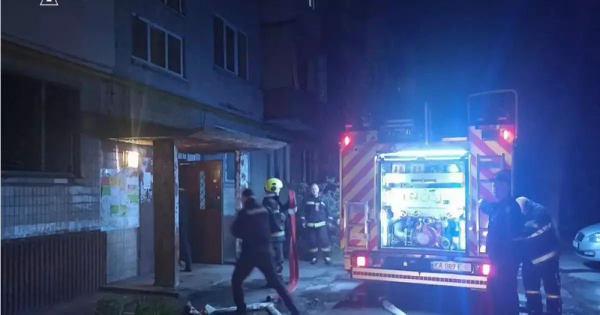 У Києві рятувальники витягли жінку та собаку з палаючої квартири