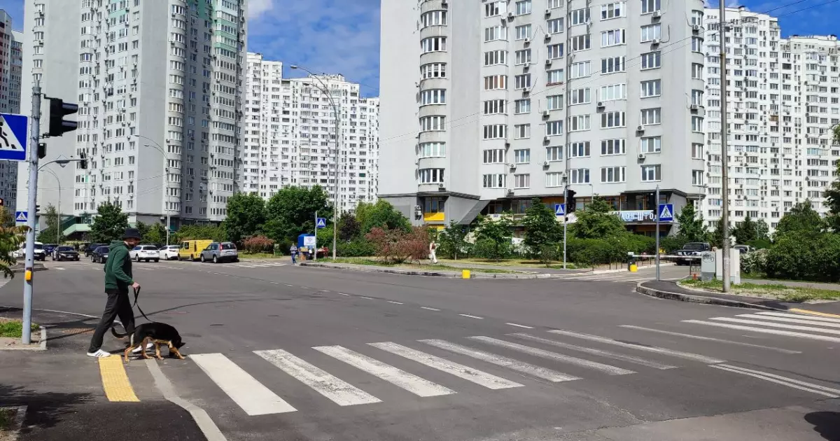 У Дарницькому районі Києва відкрили сучасний безбар’єрний пішохідний перехід: що зміниться для мешканців