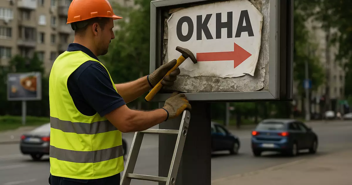 Демонтаж незаконної реклами в Києві: адреси робіт 19–23 травня 2025