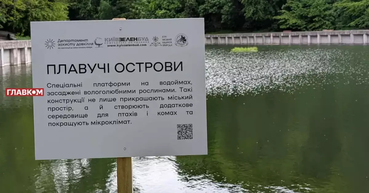 Плавучий острів у столичному парку «Нивки»: навіщо він з’явився та як змінить місто