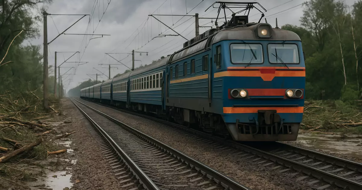 Відновлено рух потяга, що застряг через стихію - УЗ
