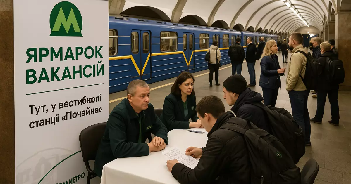 Ярмарок вакансій у Київському метро: знайди свою кар'єру під землею