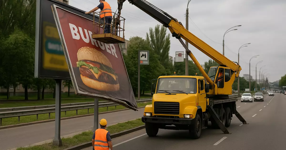 Київ очищають від незаконної реклами: демонтаж 2-6 червня
