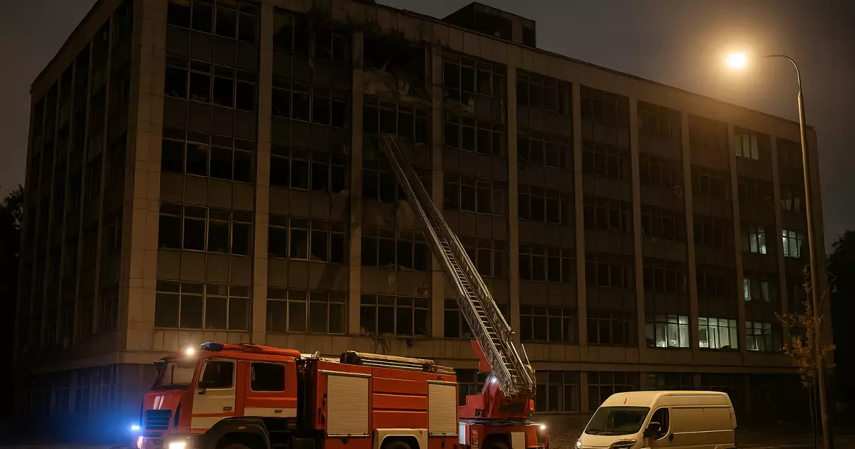 Внаслідок ворожої атаки пошкоджено офісну будівлю в Дарницькому районі