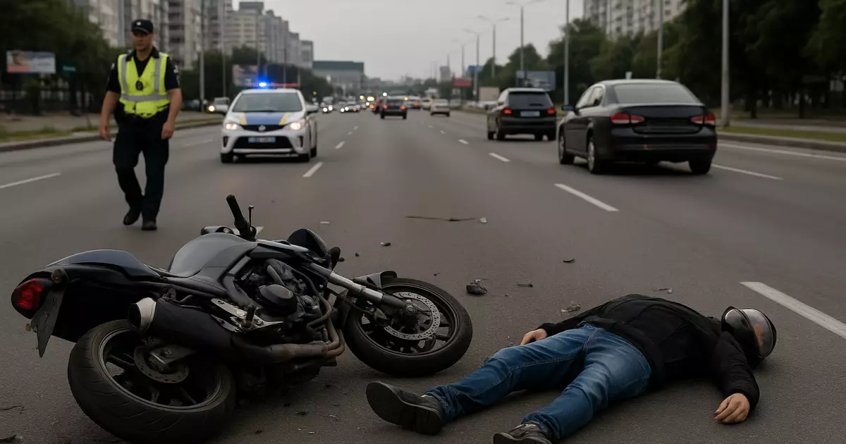 Трагедія на Теремках: мотоцикліст загинув у смертельній аварії