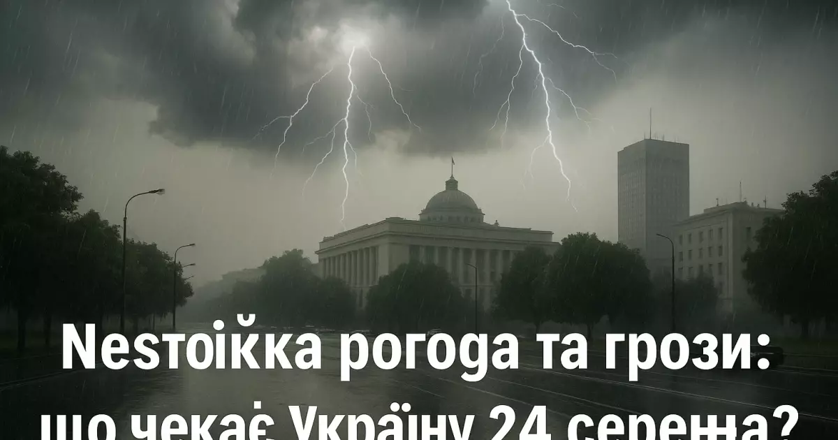 Нестійка погода та грози: що чекає Україну 24 червня?"
