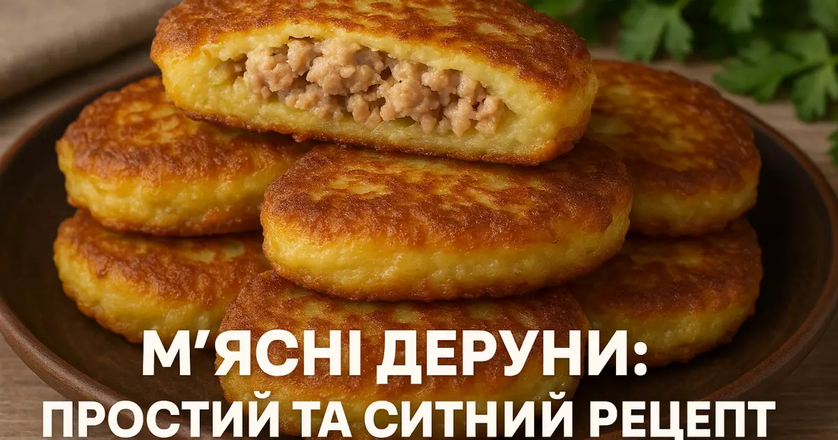 Деруни з м'ясом: простий і смачний рецепт, який варто спробувати!