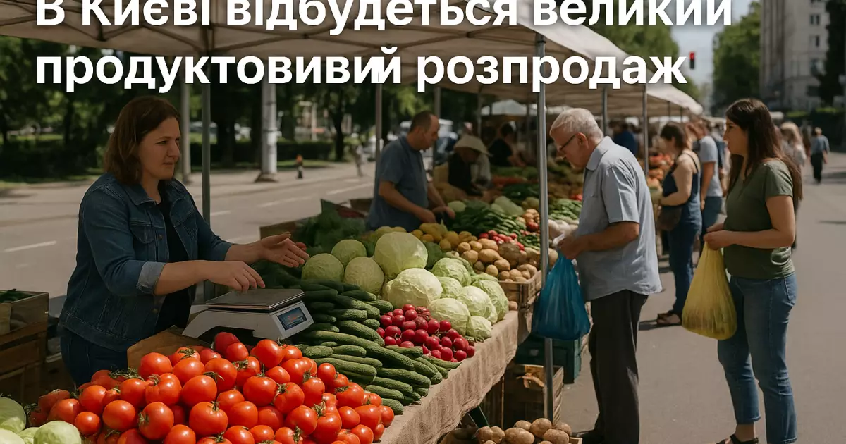 Продуктовий розпродаж в Києві: де знайти сільськогосподарські ярмарки цього тижня