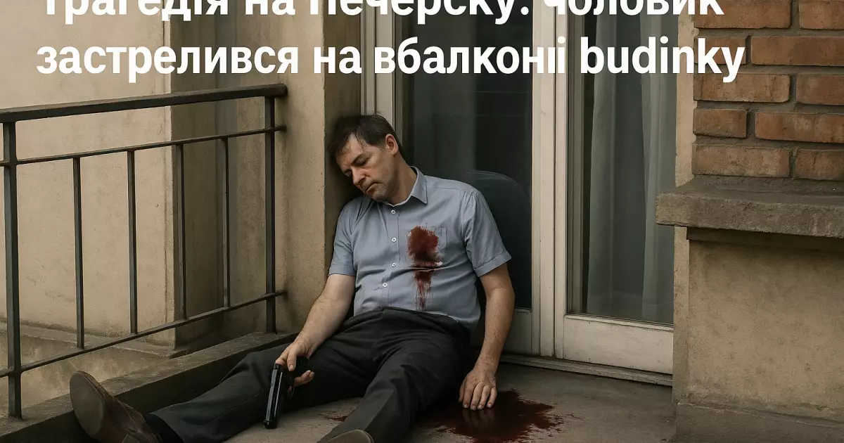 Трагедія на Печерську: чоловік застрелився на балконі будинку