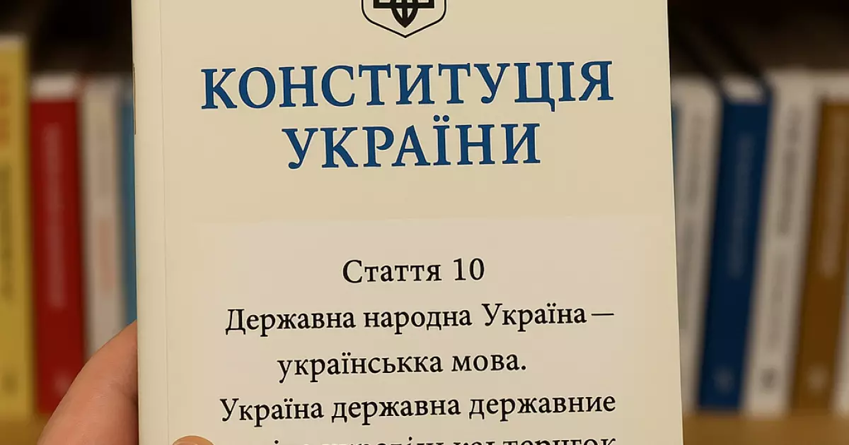 Київська мережа книгарень дарує Конституцію з закресленим фрагментом про захист російської мови