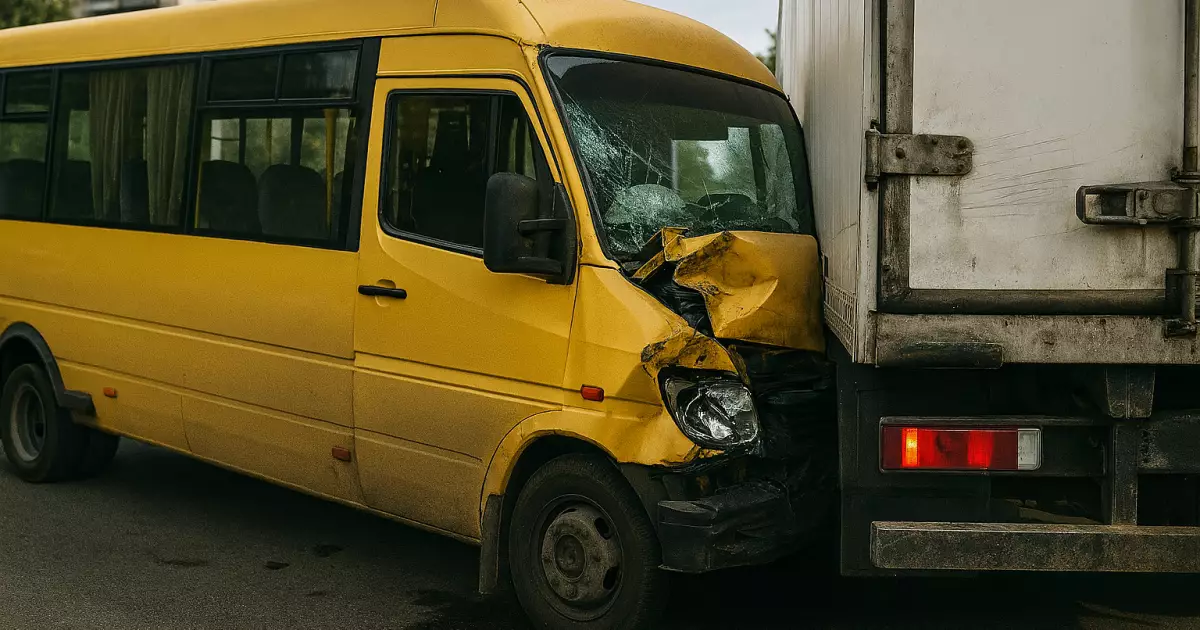 ДТП у Києві: Маршрутка врізалася у вантажівку – постраждали 9 осіб