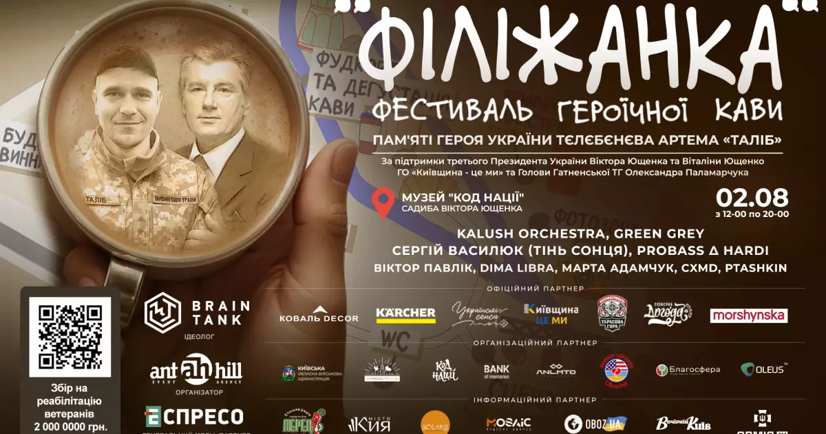 Фестиваль героїчної кави “Філіжанка” об’єднає українців заради памʼяті та сили життя