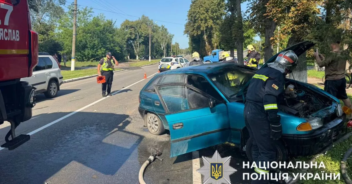 Аварія на Бориспільщині: жінка постраждала у пожежі авто