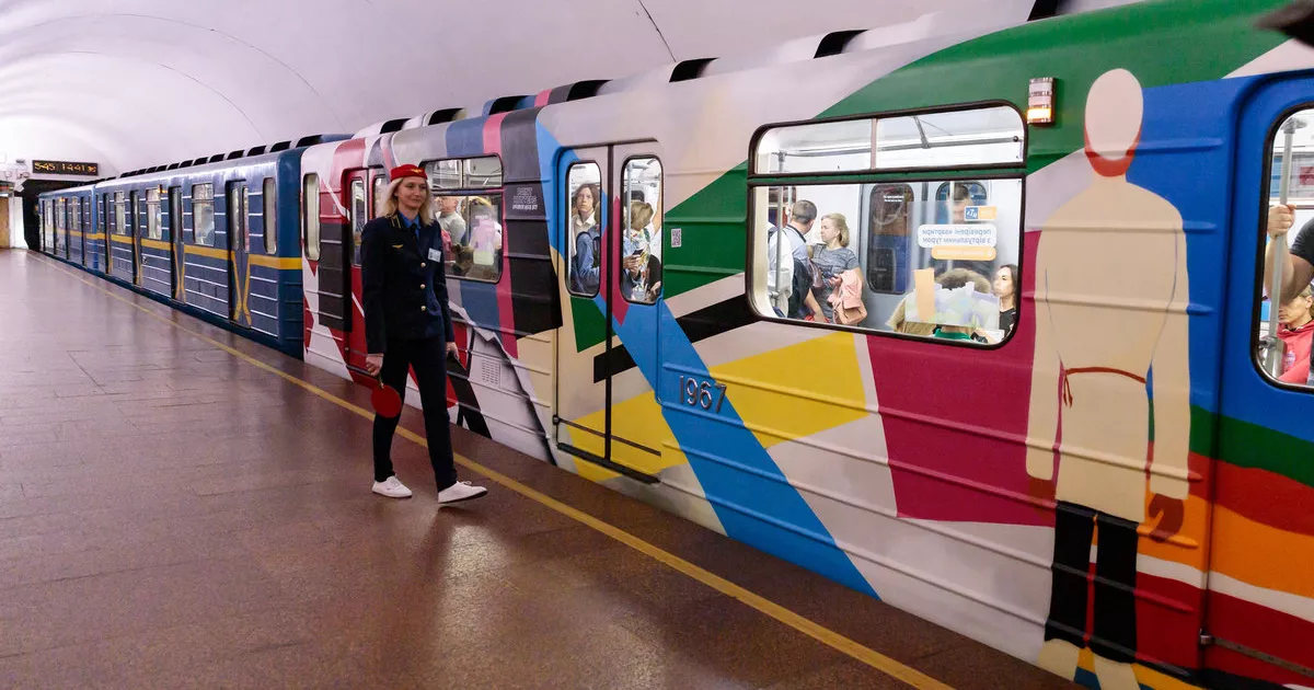 У київському метро запустили артпоїзд, присвячений Казимиру Малевичу