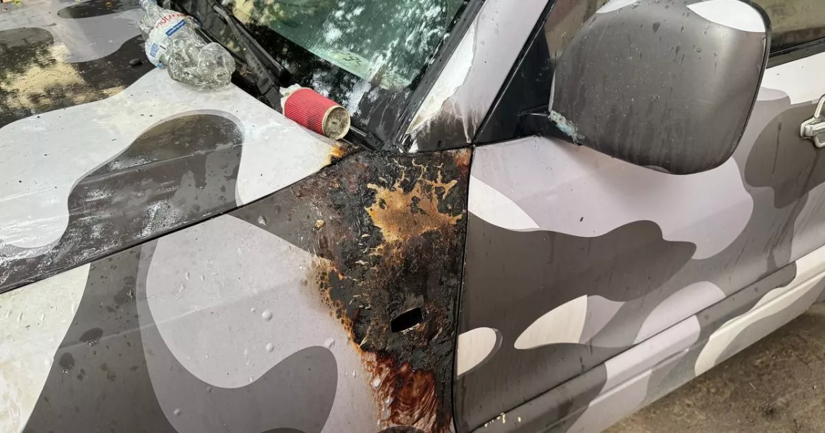 У Києві затримали диверсанта, який підпалив військове авто та релейну шафу на замовлення спецслужб РФ