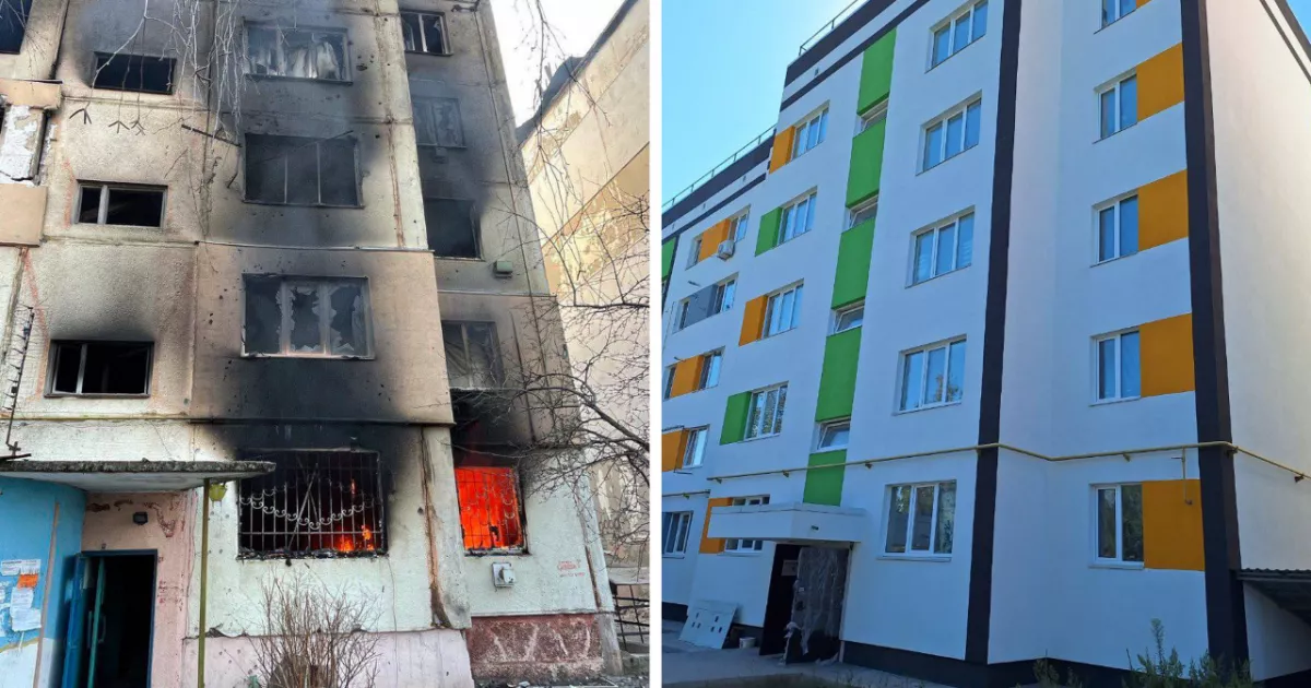 В Макарові завершується капітальний ремонт будинку, пошкодженого бойовими діями