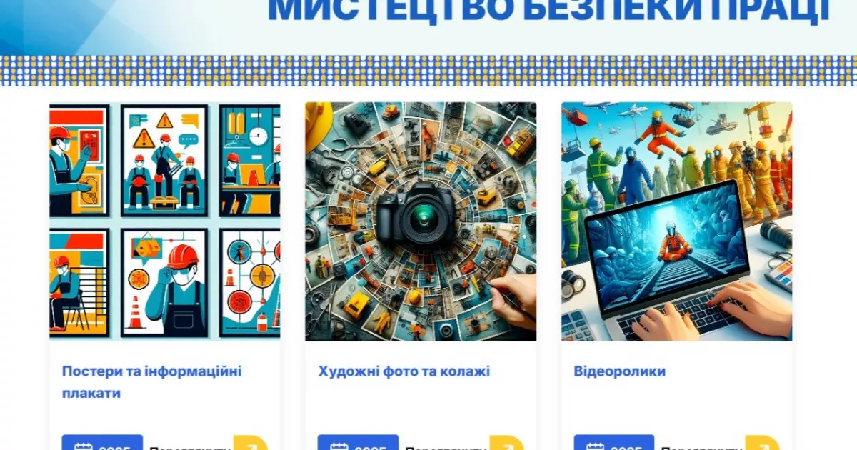 Киян запрошують проголосувати за найкращі роботи конкурсу Держпраці «Мистецтво, що рятує життя»