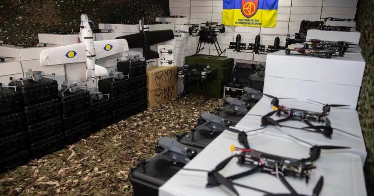 Київ посилив 112-ту бригаду ТрО: передано рекордну партію з майже 1500 дронів