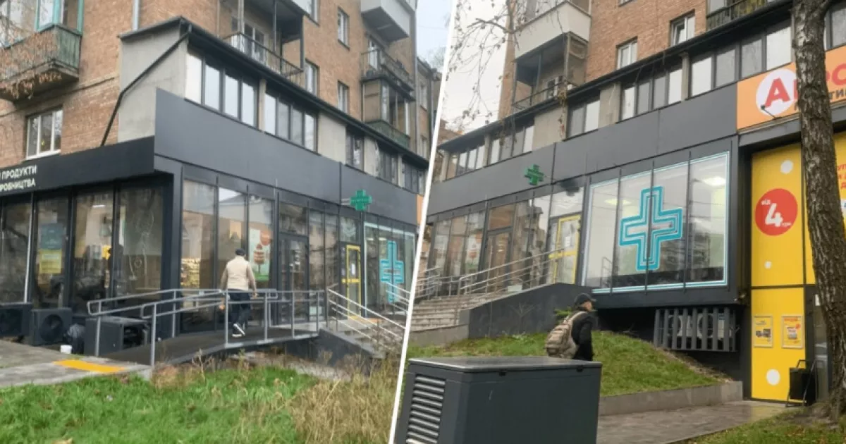 На Печерську виріс незаконний торговий комплекс на прибудинковій території