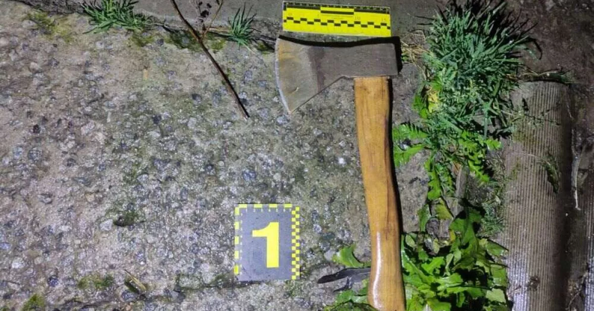 П’яна сварка на Київщині: чоловік ударив знайомого сокирою по голові